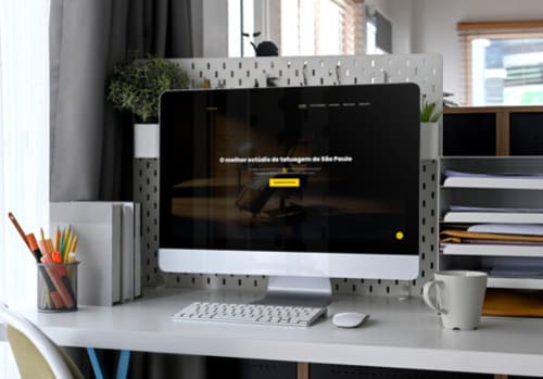 Exemplo de site para Estúdio de Tatuagem