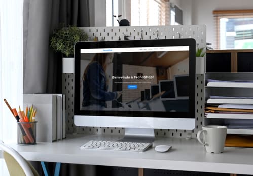 Exemplo de site para Loja de Celular